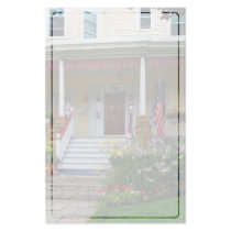 Porch With Front Yard Garden Stationery