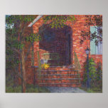 Porch with Green Bench Prints and Posters