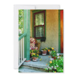 Porch With Padded Chair Custom Announcement