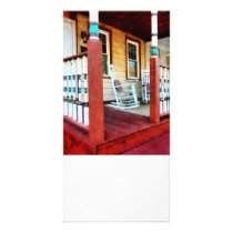 Porch With Red, White and Blue Railing Photo Card Template