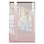 Porch With Red, White and Blue Railing Stationery Paper