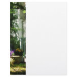 Porch with Urn and Pumpkin Custom Letterhead