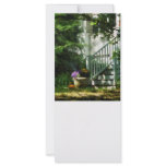 Porch with Urn and Pumpkin Rack Card