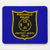 Porchville Police mousepads by hdowney Porchville Police mousepads