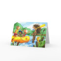 Porcupine at Summer Camp Greeting Card