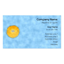 Porcupine Fish. Business Cards