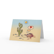 Porcupine Love card card