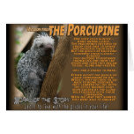 PORCUPINE WISDOM - Learn to Live with Pricks cards