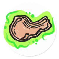 Pork Chop Classic Round Sticker