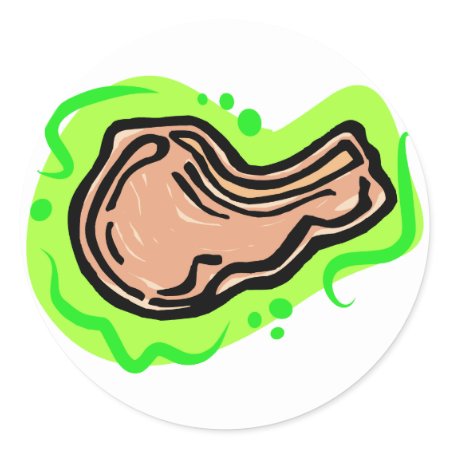 Pork Chop Classic Round Sticker