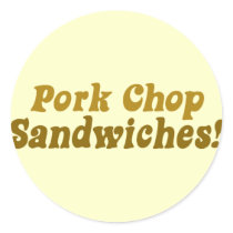 Pork Chop Sandwiches! stickers by BoogieMonst Pork Chop Sandwiches! stickers