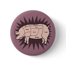 Pork Cuts Pinback Button