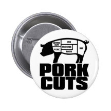 Pork_Cuts Pinback Button