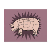 Pork Cuts Postcards
