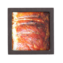 Pork Loin Roast Photo Premium Trinket Box