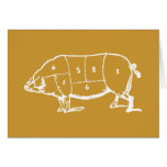 Pork (PIG) Butchers Chart - Bacon cards