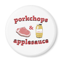 porkchops & applesauce fridge magnets