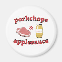 porkchops & applesauce fridge magnets