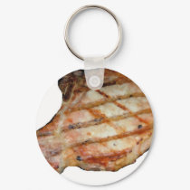Porkchops Are Delicious keychains by fatkidsontheloose Porkchops Are Delicious keychains
