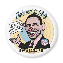 Porky POTUS Anti-Obama Gear Magnet