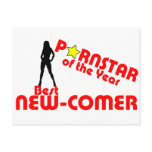 Porstar of the year - Best new comer Postcards
