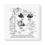 Port-a-Potty After A Rock Concert magnets