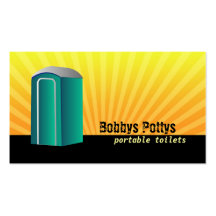 Port a Potty Business cards