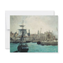 Port at Calais by Edouard Manet Personalized Announcements