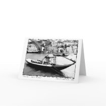 Port Boat - Porto, Portugal Photography Card