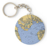 Port Charlotte, Florida Nautical Chart Keychain