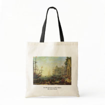Port De Mer Avec La Villa Médicis Canvas Bags