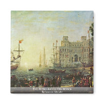 Port De Mer Avec La Villa Médicis Fridge Magnets
