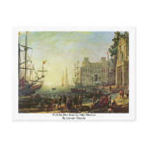 Port De Mer Avec La Villa Médicis Postcard