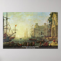 Port De Mer Avec La Villa Médicis Poster