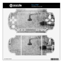 Port in Honfleur by Georges Seurat Skins For The Sony PSP