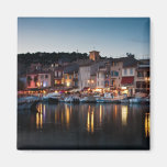 Port of Cassis at night Magnet
