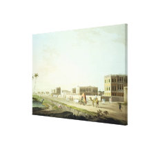 Port of Cheringhee, Calcutta, plate 32 from 'Orien Stretched Canvas Prints