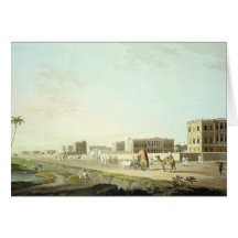 Port of Cheringhee, Calcutta, plate 32 from 'Orien Greeting Cards