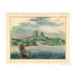 Port of Havana Cuba View Map 1639 Print