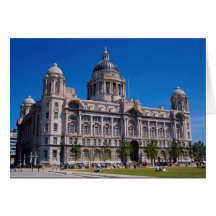 Port of Liverpool Building, Liverpool, Mersey, Eng Greeting Cards