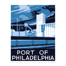Port Of Philadelphia 1936 WPA posters by lc_wpa Port Of Philadelphia 1936 WPA posters