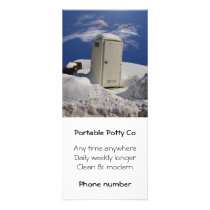 Portable Potty ~ rackcard Custom Rack Card