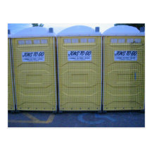 Portable Toilets Postcard