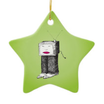 Portable TV Christmas Tree Ornaments