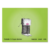 Portable TV Repair Service medium Lawn Sign
