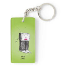 Portable TV Service Acrylic Keychains