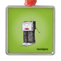 Portable TV Unplugged Ornaments