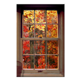 Portable Window AUTUMN Scene print