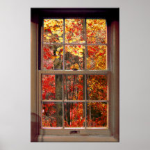Portable Window AUTUMN Scene Posters