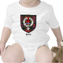 Porter Clan Crest Badge Tartan t-shirts by clan_badges Porter Clan Crest Badge Tartan t-shirts